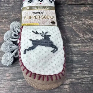 Heat Trendz Women's Super Deluxe Deer 🦌 Slipper Socks